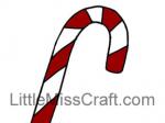 Candy Cane Coloring Page